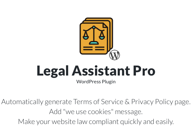 Legal Assistant Pro - EU Cookie Law, Terms & Privacy Generator - 1